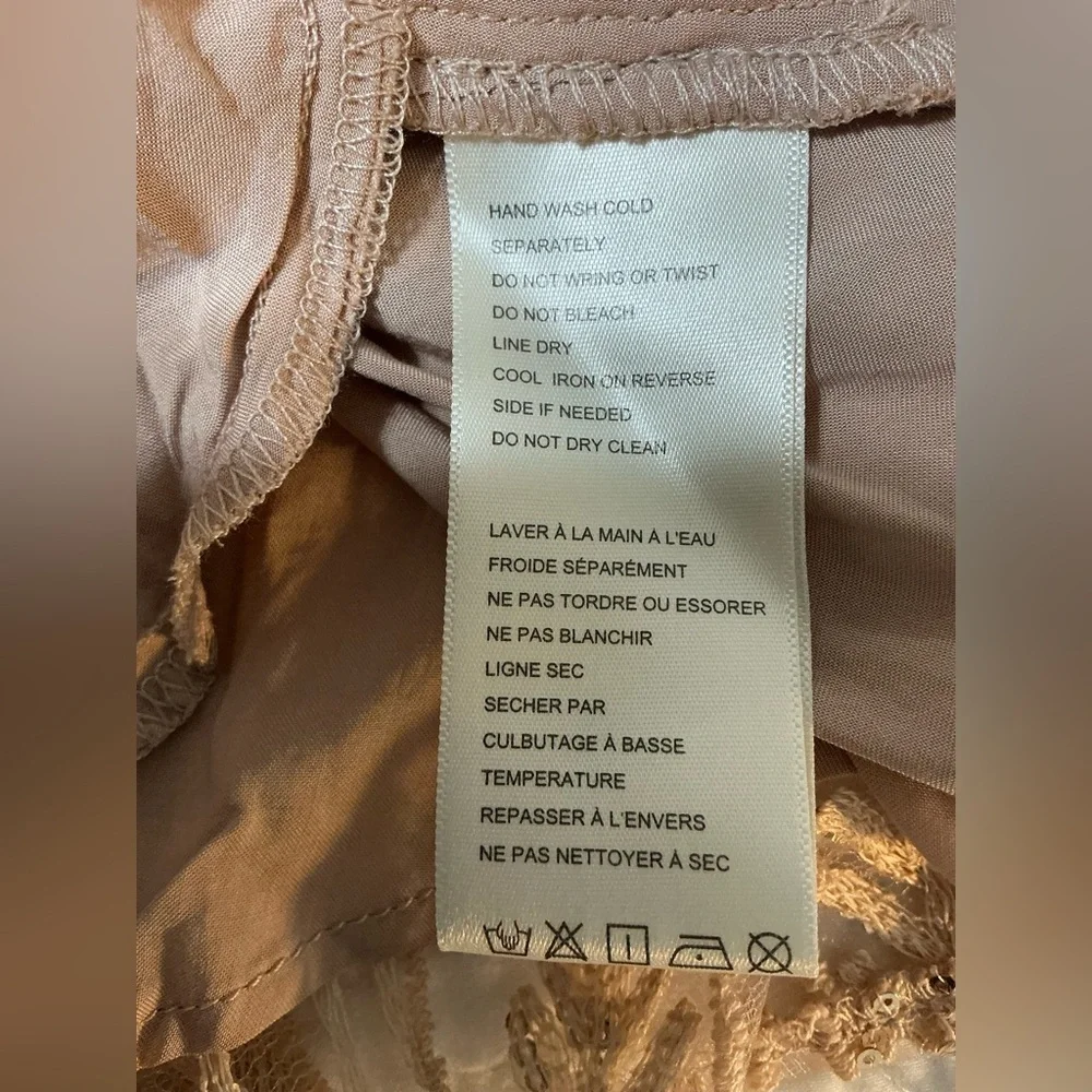 NEW FREE PEOPLE Swinging it Romper Champagne Combo Size M